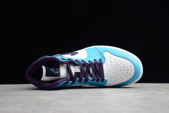 Jordan 1 Mid Hornets 554724-415 - Image 3