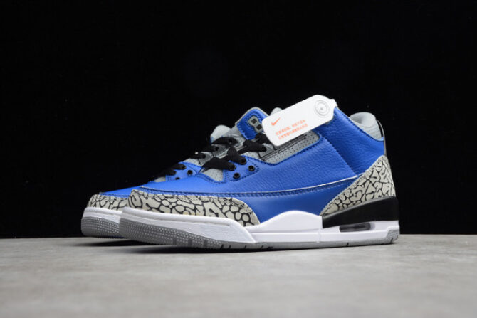 Air Jordan 3 Retro Varsity Royal Cement CT8532-400 - Image 8