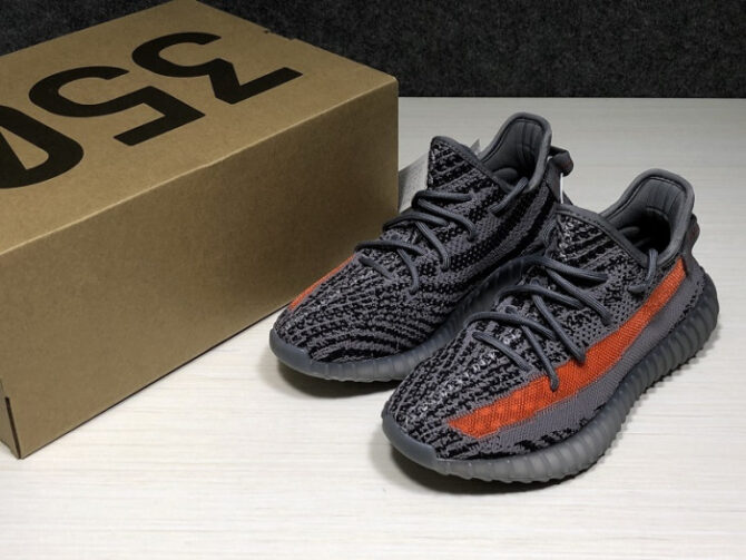 Adidas Yeezy 350V2 Boost Gray Orange EG7963 - Image 11