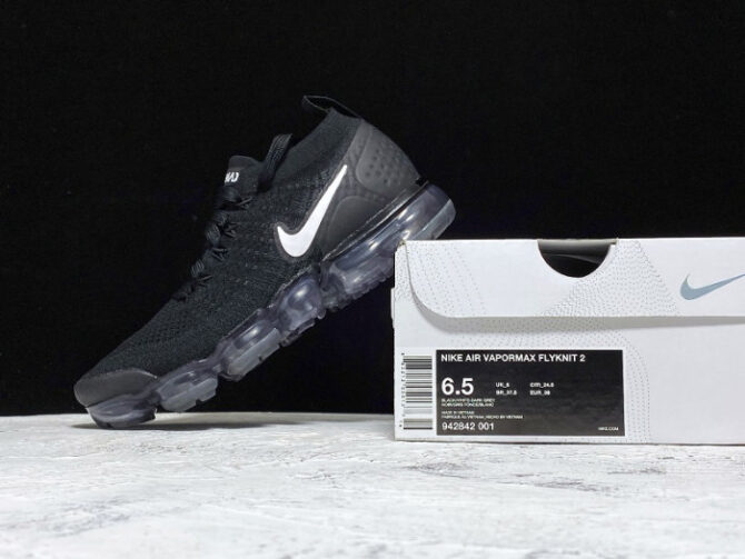 AIR VAPORMAX 2 BLACK WHITE 942842-001 - Image 2