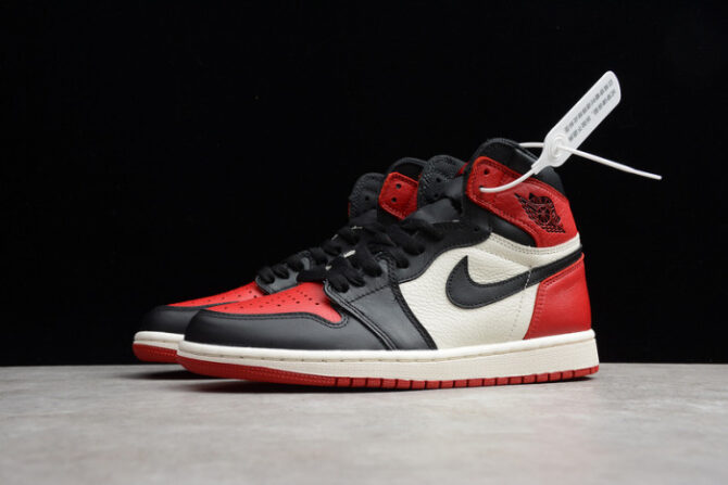 Air Jordan 1 Retro High Bred Toe 555088-610 - Image 6