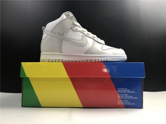 Nike Dunk High Retro White Vast Grey (2021) DD1399-100 - Image 10