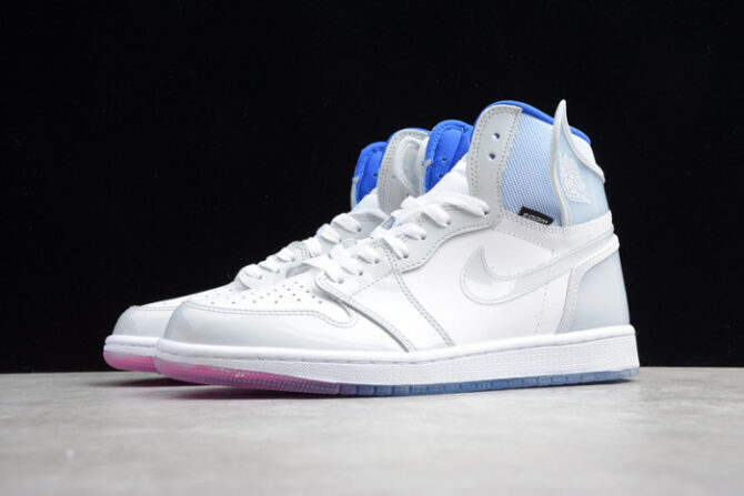 Air Jordan 1 Retro High Zoom White Racer Blue CK6637-104 - Image 7