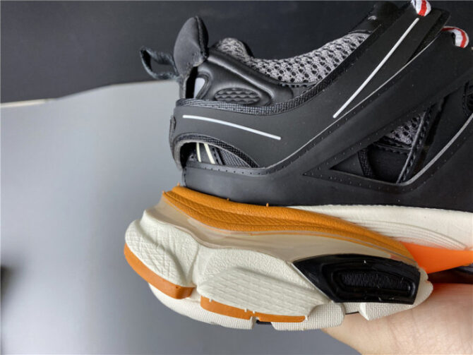 BLCG Sneaker Tess.s.Gomma Black White Orange 542436 W1GB7 2019 - Image 2