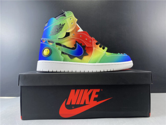 J BALVIN’S AIR JORDAN 1 HIGH OG "J BALVIN" MULTI-COLOR DC1786-125 - Image 6