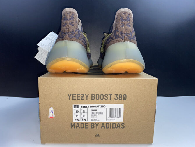 ADIDAS YEEZY BOOST 380 'Coffee gold’ NON-REFLECTIVE FZ4982 - Image 7