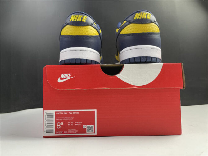 Nike Dunk Low Michigan DD1391-700 - Image 7