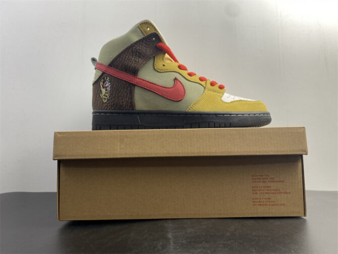 Nike SB Dunk High Color Skates Kebab and Destroy CZ2205-700 - Image 4