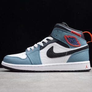 Facetasm x Jordan 1 Mid Fearless Blue White CU2802-100