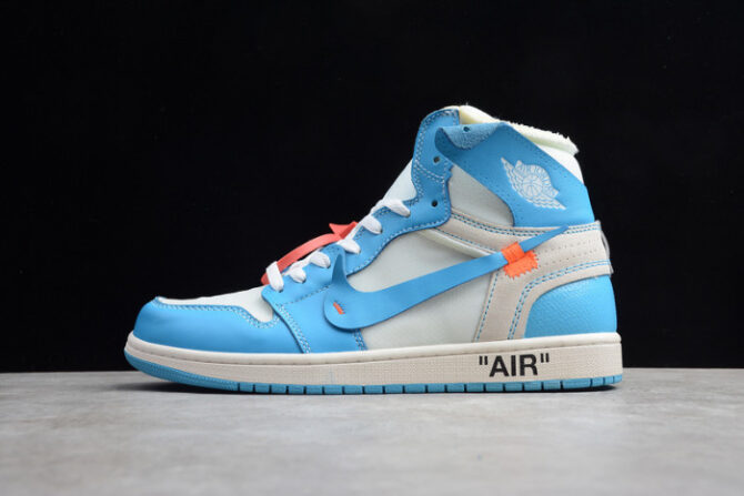 O-W x Air Jordan 1 UNC Release Date AQ0818-148