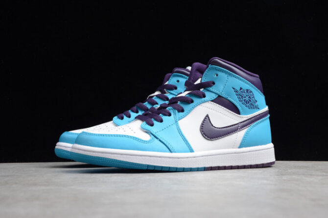 Jordan 1 Mid Hornets 554724-415 - Image 7