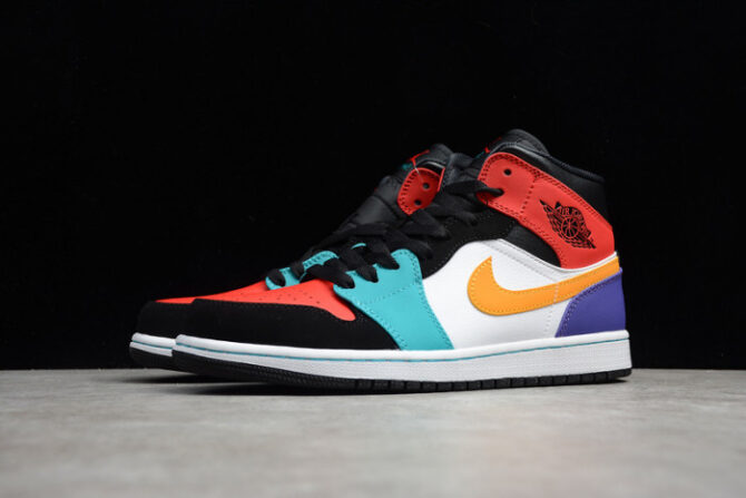 AIR JORDAN 1 MID BRED MULTI-COLOR 554724-125 - Image 6