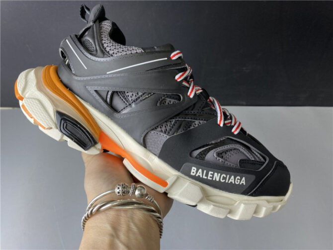 BLCG Sneaker Tess.s.Gomma Black White Orange 542436 W1GB7 2019 - Image 9