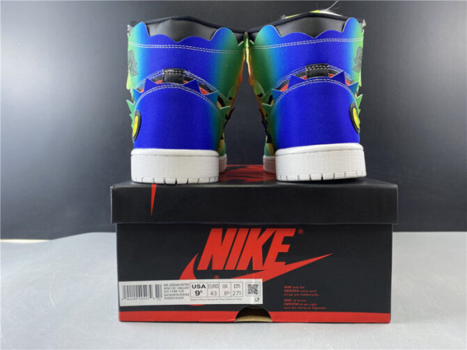 J BALVIN’S AIR JORDAN 1 HIGH OG "J BALVIN" MULTI-COLOR DC1786-125 - Image 5