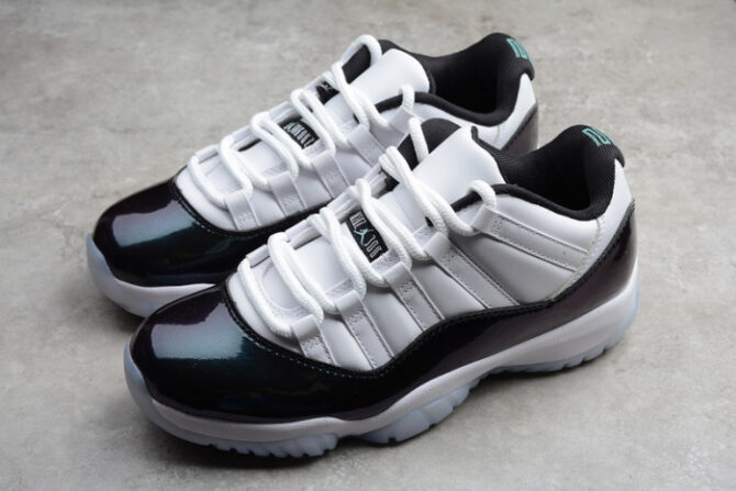 AIR Jordan 11 Retro Low 'Emerald' 528895-145 - Image 4