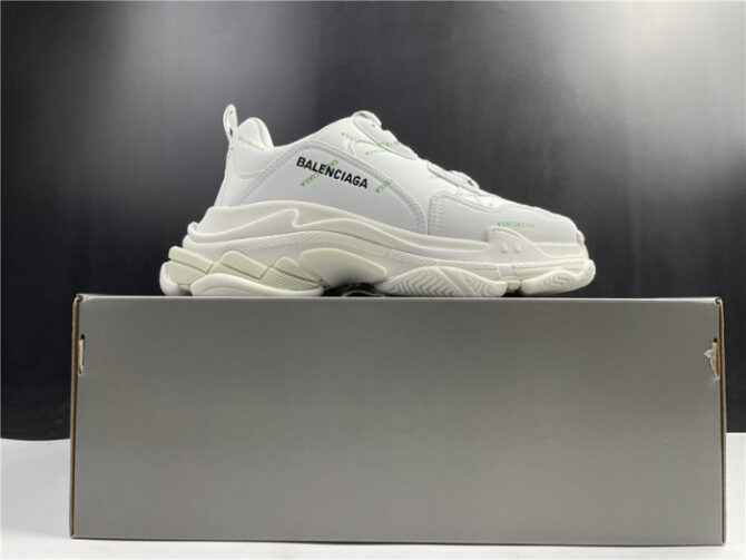 BALENCIAGA Sneaker Triple.s.Gomma White Green 536737 W5FW6 1956 - Image 7