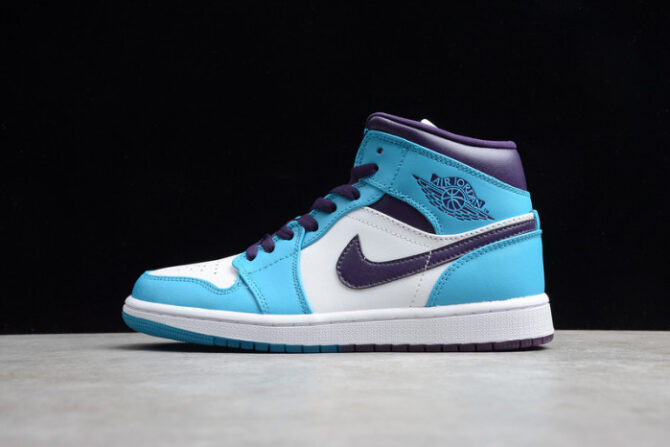Jordan 1 Mid Hornets 554724-415