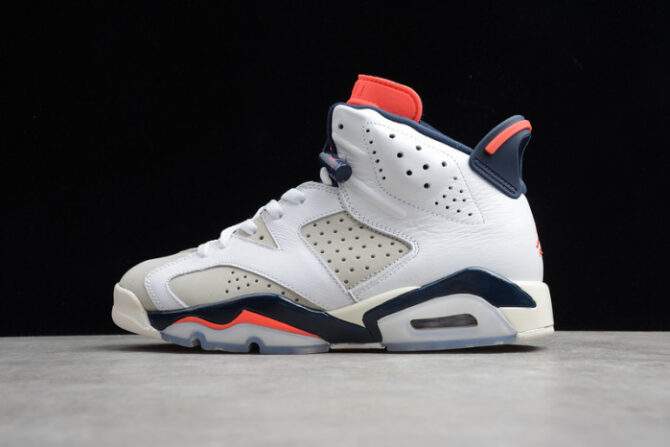 AIR JORDAN 6 RETRO TINKER WHITE/INFRARED 23-NEUTRAL GREY-SAIL 384664-104