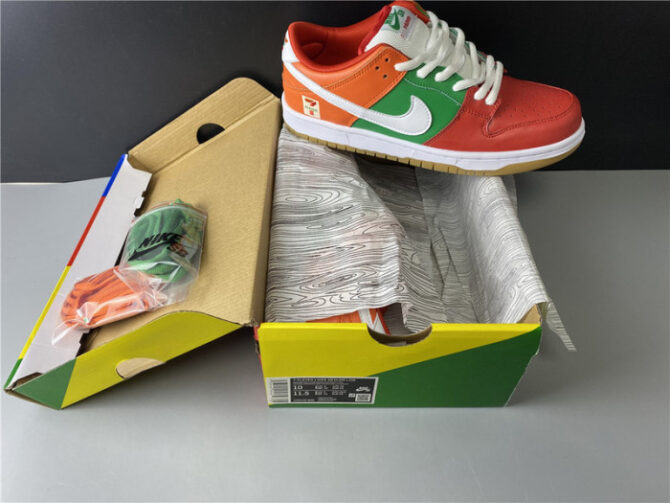 Nike SB Dunk Low Red Orange Green CZ5130-600 - Image 3