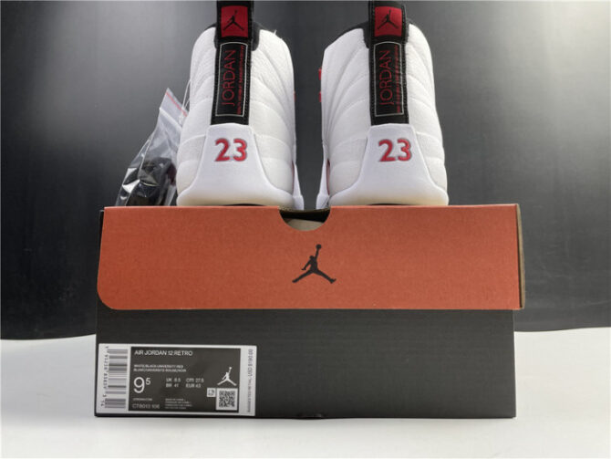 Air Jordan 12 Twist White University Red CT8013-106 - Image 8