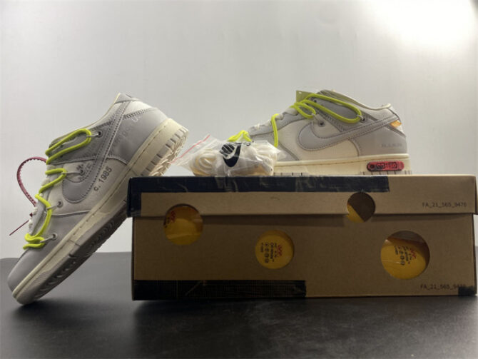 Nike Dunk Low O-W Lot 8 DM1602 106 - Image 5