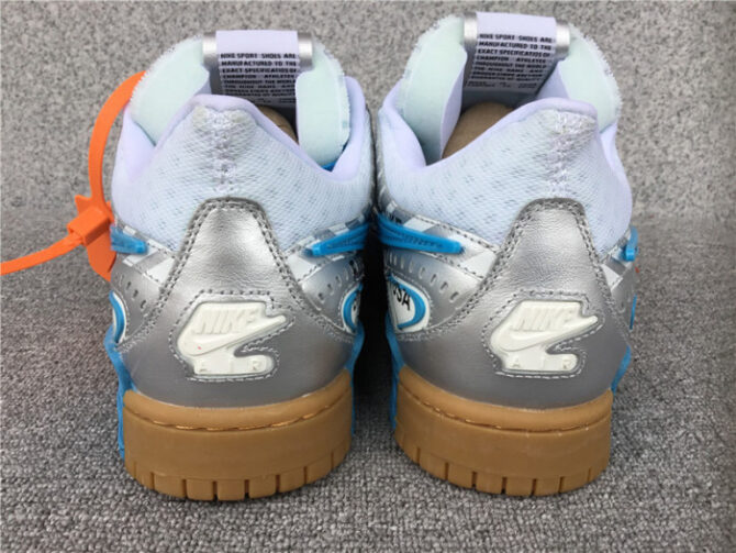 O-W NIKE AIR RUBBER DUNK “”UNIVERSITY BLUE“ CU6015-100 - Image 2