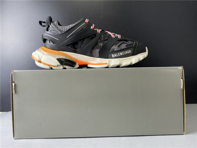 BLCG Sneaker Tess.s.Gomma Black White Orange 542436 W1GB7 2019 - Image 8