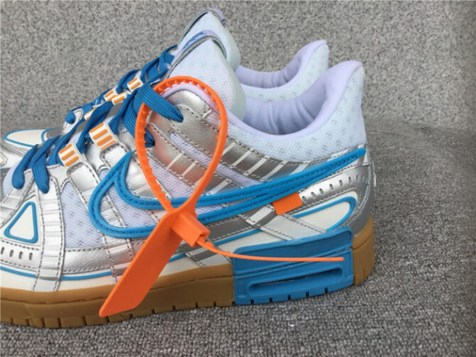 O-W NIKE AIR RUBBER DUNK “”UNIVERSITY BLUE“ CU6015-100 - Image 5