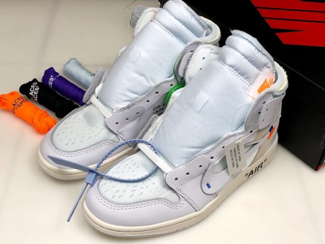 Air Jordan 1 Retro High O-W White AQ0818-100 - Image 7