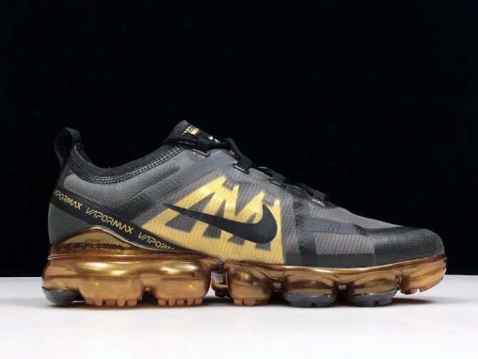 AIR VAPORMAX 2019 BLACK METALLIC GOLD AR6631-002 - Image 2