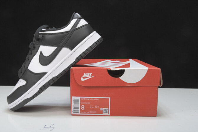 Nike Dunk Low Retro White Black Panda (2021) DD1503-101 - Image 6