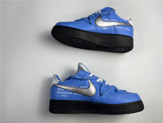 O-W x AIR FORCE 1 LOW UNIVERSITY BLUE CK0866-401 - Image 6