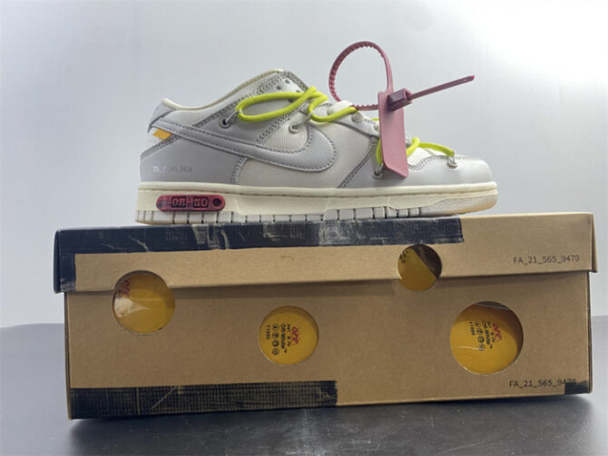 Nike Dunk Low O-W Lot 8 DM1602 106 - Image 9