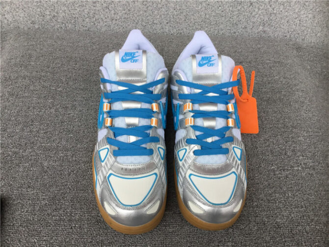 O-W NIKE AIR RUBBER DUNK “”UNIVERSITY BLUE“ CU6015-100 - Image 6