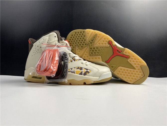 Air Jordan 6 Retro Quai54 Sail Brown (2020) CZ4152-100 - Image 10