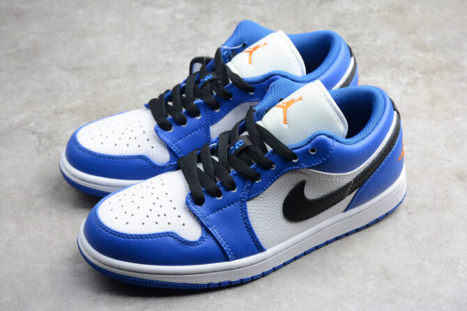 AIR JORDAN 1 LOW HYPER ROYAL ORANGE PEEL 553558-401 - Image 9