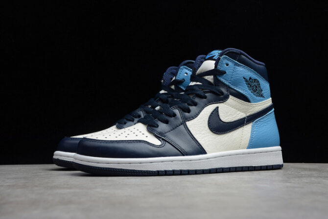 Air Jordan 1 Retro High OG | UNC - Obsidian University Blue 555088-140 - Image 7