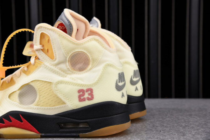 AIR Jordan 5 Retro O-W Sail DH8565-100 - Image 4