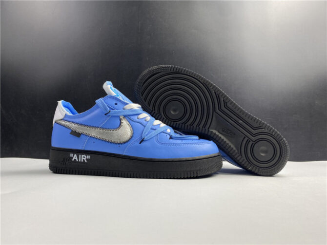 O-W x AIR FORCE 1 LOW UNIVERSITY BLUE CK0866-401 - Image 9