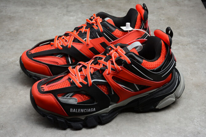 BALENCIAGA Track Trainer Red And Black 542023 W1GB8 5201 - Image 9