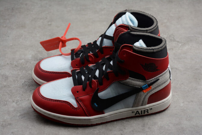 Air Jordan 1 Retro High O-W Chicago AA3834-101 - Image 7