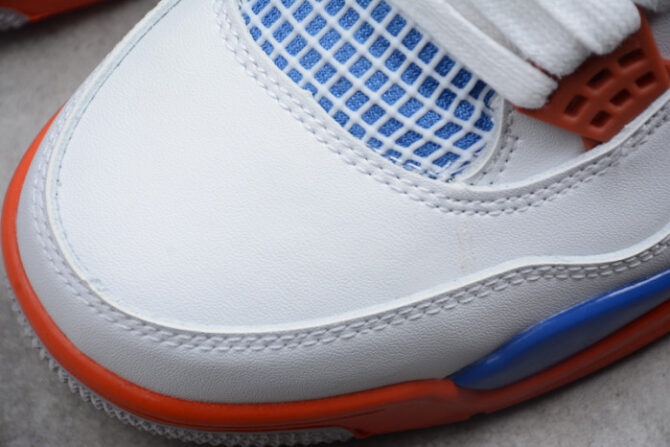 Air Jordan 4 Retro OG White Blue Orange 308497-171 - Image 5