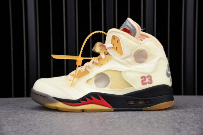 AIR Jordan 5 Retro O-W Sail DH8565-100 - Image 2