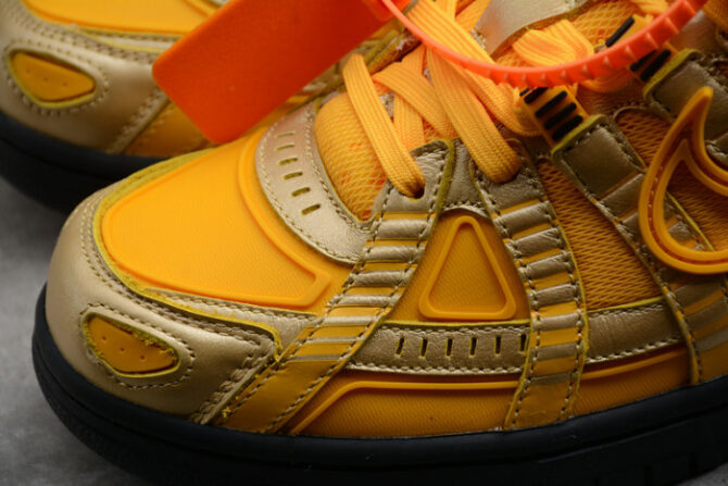 O-W NIKE AIR RUBBER DUNK “UNIVERSITY GOLD” CU6015-700 - Image 7