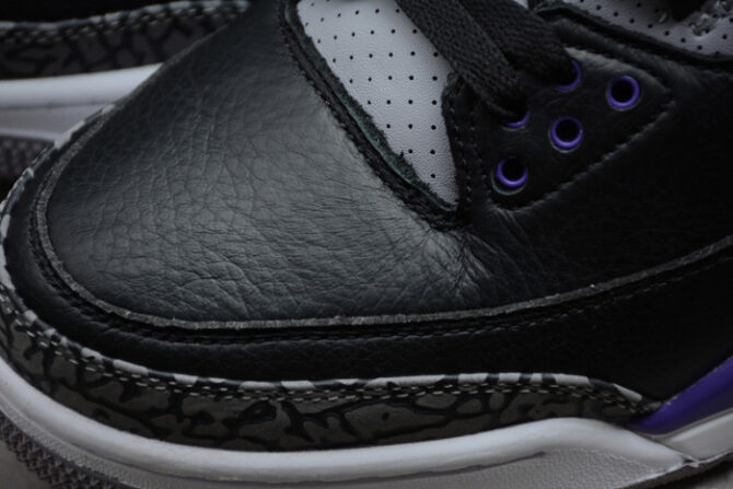 Air Jordan 3 Retro Black Court Purple CT8532-050 - Image 2