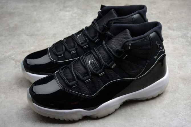 Air Jordan 11 25th Anniversary Black Silver Eyelets CT8012-011 - Image 2