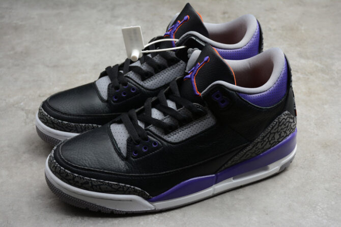 Air Jordan 3 Retro Black Court Purple CT8532-050 - Image 3