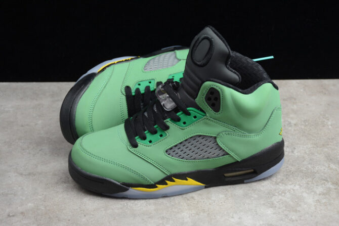 Air Jordan 5 Retro Oregon Ducks 454803-535 - Image 4