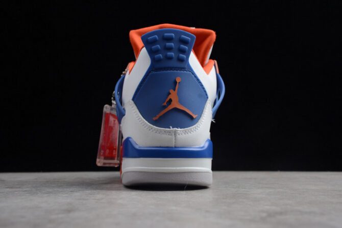 Air Jordan 4 Retro OG White Blue Orange 308497-171 - Image 9