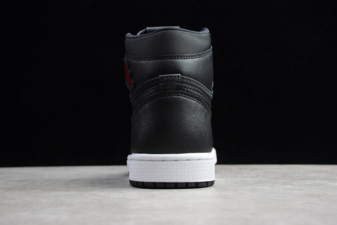 Air Jordan 1 Black Satin Gym Red 555088-060 - Image 2